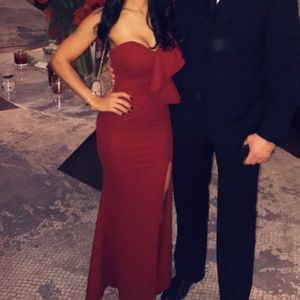 Red/Burgundy Evening Gown